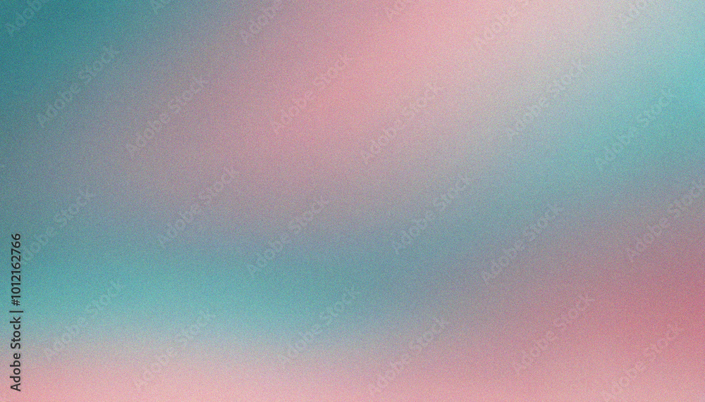 Wall mural dusty rose, teal blue color gradient abstract poster header cover design. smooth wave texture with d