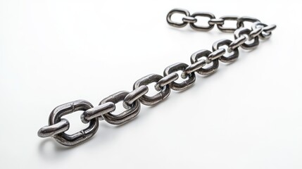 Fototapeta premium Single Metal Chain -- AI Generated