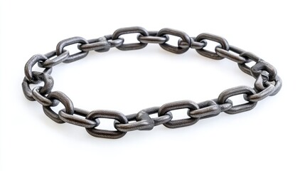 Fototapeta premium Single Metal Chain -- AI Generated