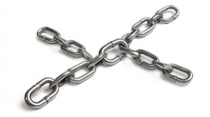 Obraz premium Single Metal Chain -- AI Generated