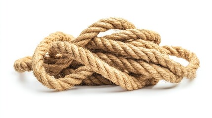 Tangled Jute Rope - AI Generated