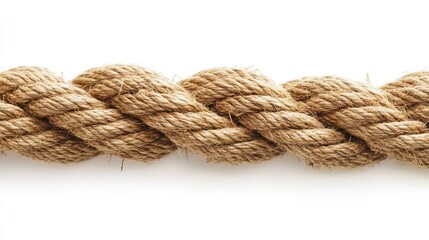 Fototapeta premium Tangled Jute Rope - AI Generated