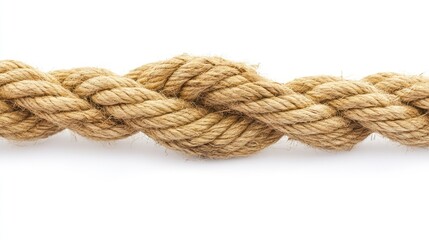 Fototapeta premium Tangled Jute Rope - AI Generated