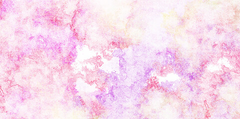 Abstract pink or purple watercolor background with painted marble wall texture. Grunge texture splash paint marble wall multicolor. Multicolor grunge painted decorative marble design background