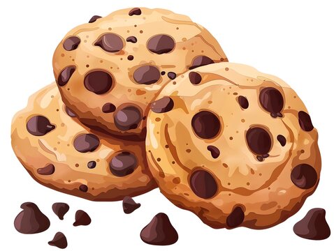 recommend clip art: Cookies with chocolate chips clipart