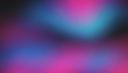 grainy gradient background grunge noise texture header poster banner design Pink, Blue, Black. Stylish color gradient for a stylish grainy wave