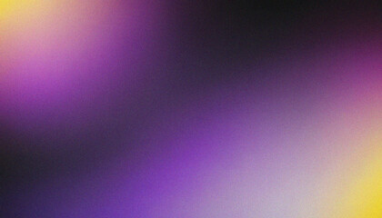 grainy gradient noise texture background Purple, Black, Yellow, Grey. Smooth color wave featuring sleek grainy texture effects