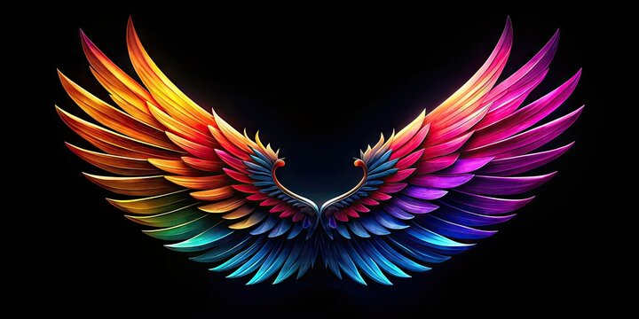 Elegant Wing Logo Design for Branding and Business Identity, Modern and Minimalist Aesthetic