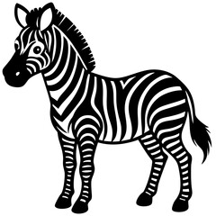 Fototapeta premium Zebra High Quality Wildlife Illustrations and Graphics for Creative Projects
