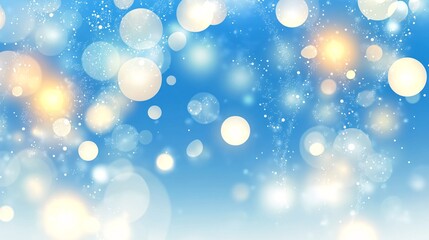 Obraz premium pastel blue background with light circle abstract