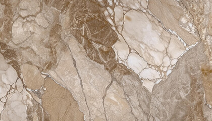 Naklejka premium Beige Cracked Marble rock, stone, marble texture, wallpaper, background.