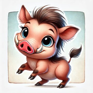 recommend clip art: Baby warthog clipart
