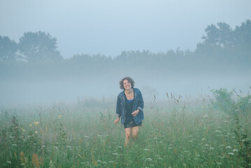 Woman in field