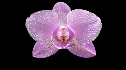 Radiant Lavender Orchid: Ultra-Detailed Macro Shot of Intricate Petal Patterns with Velvety Finish