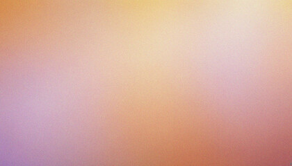 Light Peachy Brown, Pale Lilac, Golden Yellow gradient background grainy texture effect web banner header poster design copy space. Bold grainy backdrop with smooth grainy gradient waves