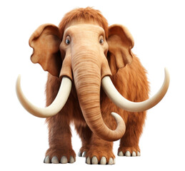 Obraz premium PNG Elephant wildlife mammoth cartoon.