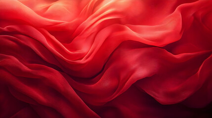 Obraz premium Abstract Red Fabric Background - Draped Texture