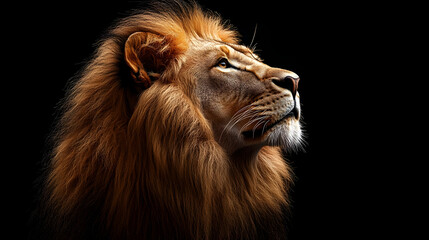 Fototapeta premium Majestic Lion Portrait Illustration