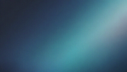 Midnight Blue, Soft Aqua grain textured minimal webpage header banner design. Smooth grainy glow...