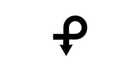 black and white arrow icon