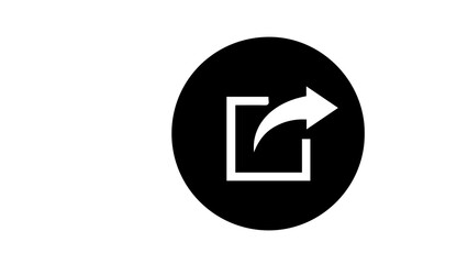 black and white arrow icon