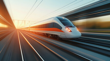 Side View of the Fastest Train in the World | High-Speed Modern Railway Engineering in Motion