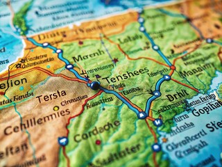 Exploring the Location of Tennessee on a Detailed Map with Geographic Context and Landmarks