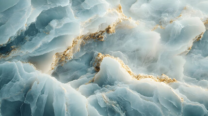 Abstract Background with Blue and Gold Swirls