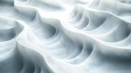 Obraz premium Abstract White Marble 3D Background