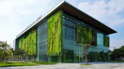 Obraz premium Modern Green Building Architecture