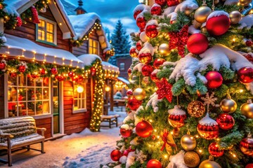 Festive Christmas Decorations and Cozy Winter Scenes for Free Holiday-Themed Stock Photos Collection