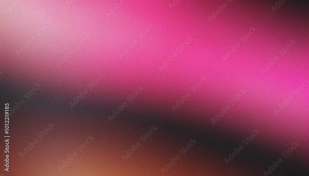 Canvas Prints pink, brown, black grainy gradient background illuminated spot on noise texture banner header poster