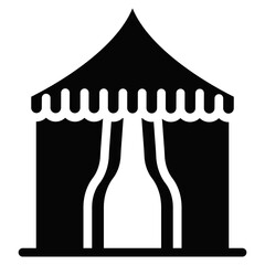 Circus Tent Vector Icons