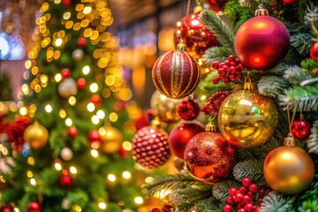 Festive Decorations and Joyful Atmosphere Celebrating the Spirit of Happy Holidays and New Year
