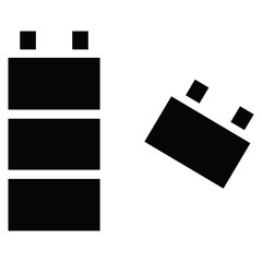 Bricks Toys Vector Icons