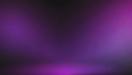 Purple, Black grainy gradient noise texture background monochrome retro backdrop copy space. Retro wave backdrop featuring dynamic grainy gradients