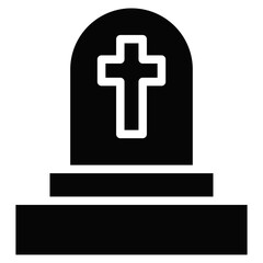 Obraz premium Grave Vector Icons