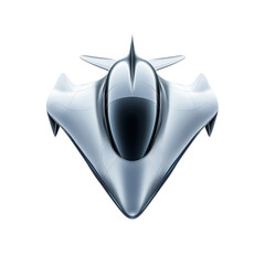 Fototapeta premium Futuristic car design with sleek lines and aerodynamic features on a white isolated background. isolated on transparent background.