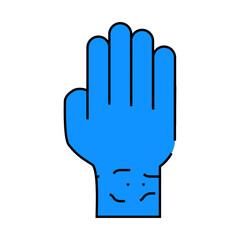 silicone bracelet allergy line icon vector. silicone bracelet allergy sign. isolated symbol illustration