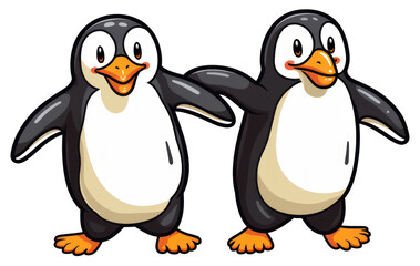 Fototapeta premium PNG Penguin dance Clipart cartoon animal bird.
