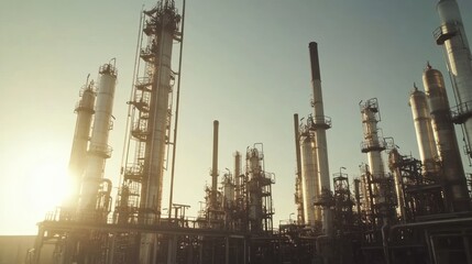 Obraz premium Industrial Sunset