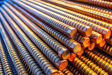 Framing Metal Studs Stacked Neatly for Construction Use in a Building Project or Renovation Process