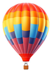 Obraz premium PNG Hot air balloon aircraft vehicle white background.
