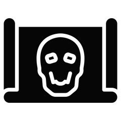 Pirate Scroll Vector Icons