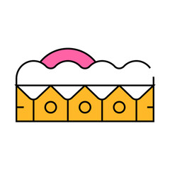 leather allergen line icon vector. leather allergen sign. isolated symbol illustration