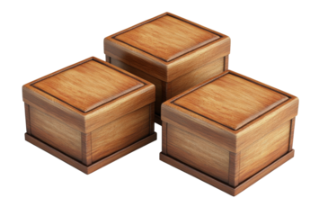 Stacked brown cardboard boxes arranged orderly designed for storage and organization at home