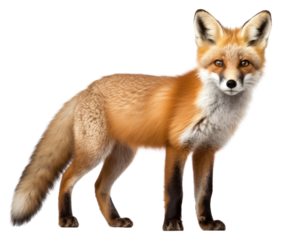 PNG Standing wild fox wildlife animal mammal.