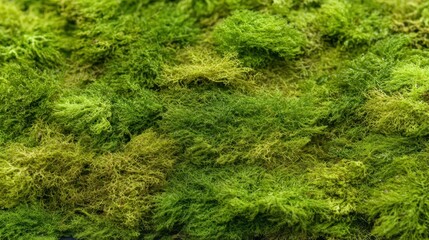 Close-up View of Lush Green Moss