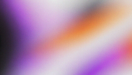 White, Purple, Black, Orange noisy texture banner. Retro noise backdrop with dynamic grainy texture effects