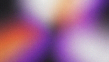 White, Purple, Black, Orange noisy texture. Elegant grainy wave with vibrant grainy wave highlights